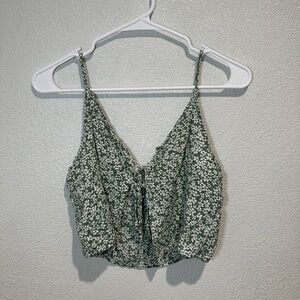 PacSun Green Floral Camisole Top